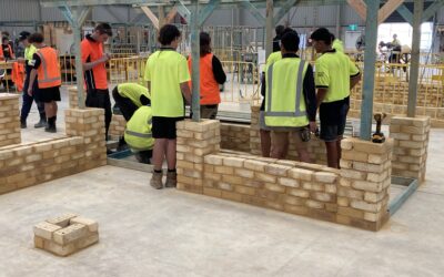Students Try a Trade in Bricklaying & Carpentry