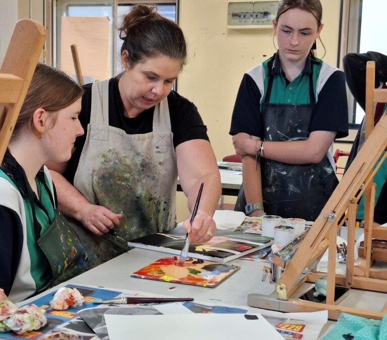 Year 8 Art Workshop hosted by Gayle Mason