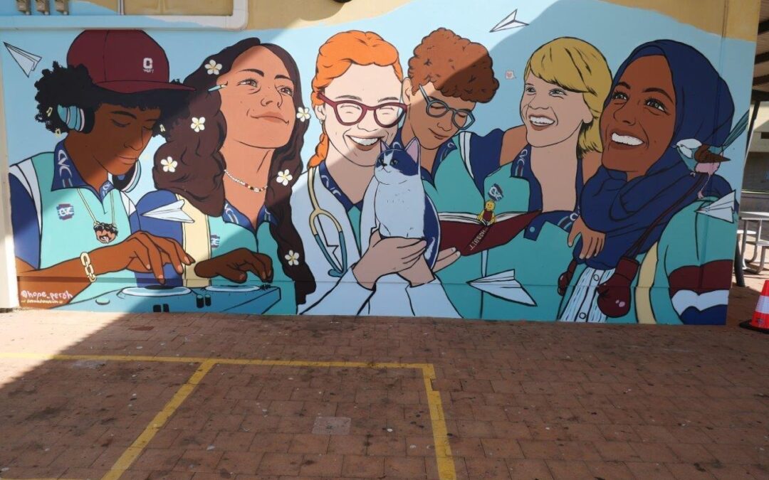 Year 10 English Students SOCRATES Mural