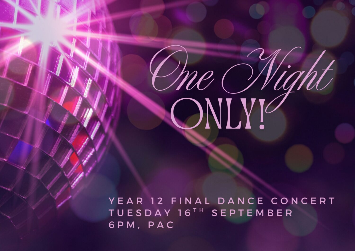 Year 12 Dance Poster